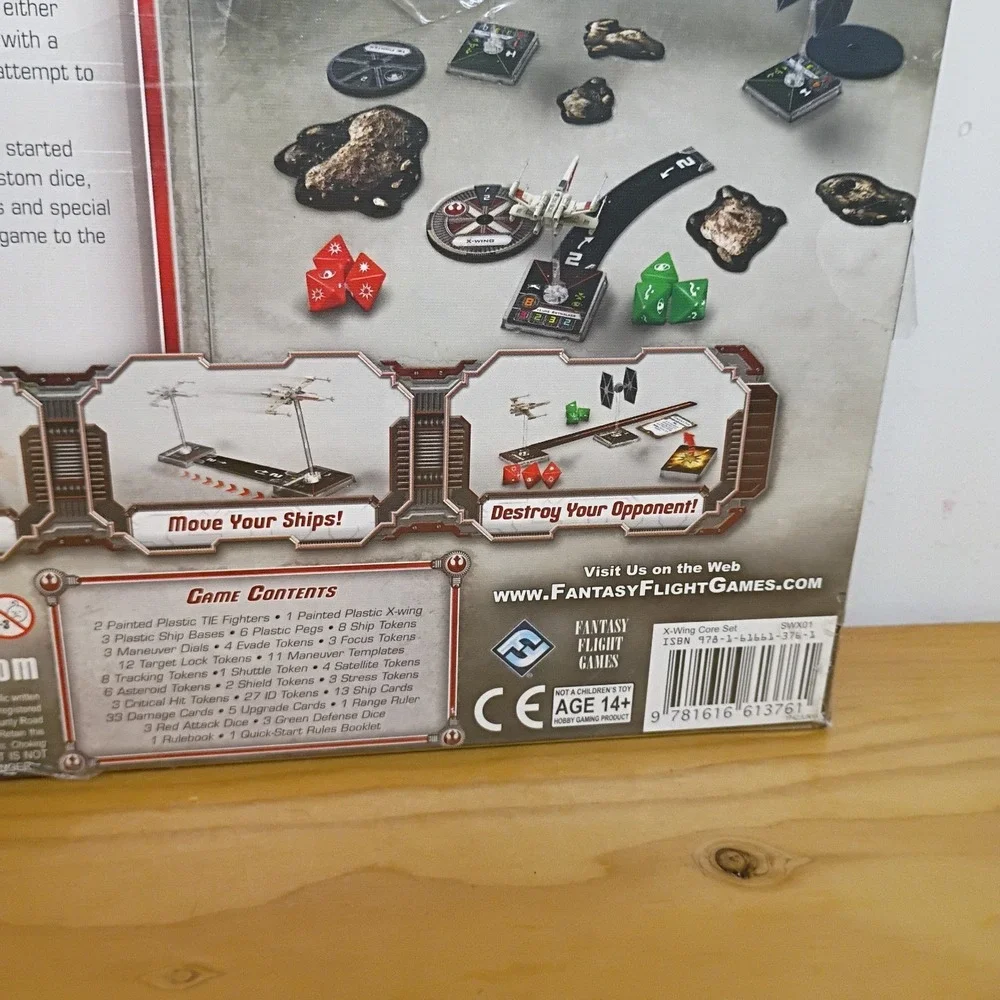 Star Wars X-Wing Miniatures Game Core Set SWX01 1st Edition Some Torn Plastic